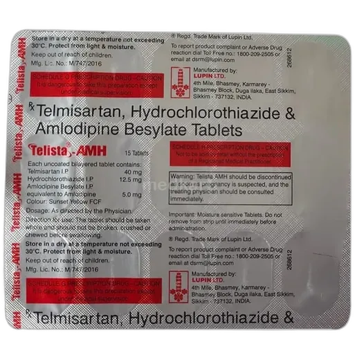 telista amh tablet 15's